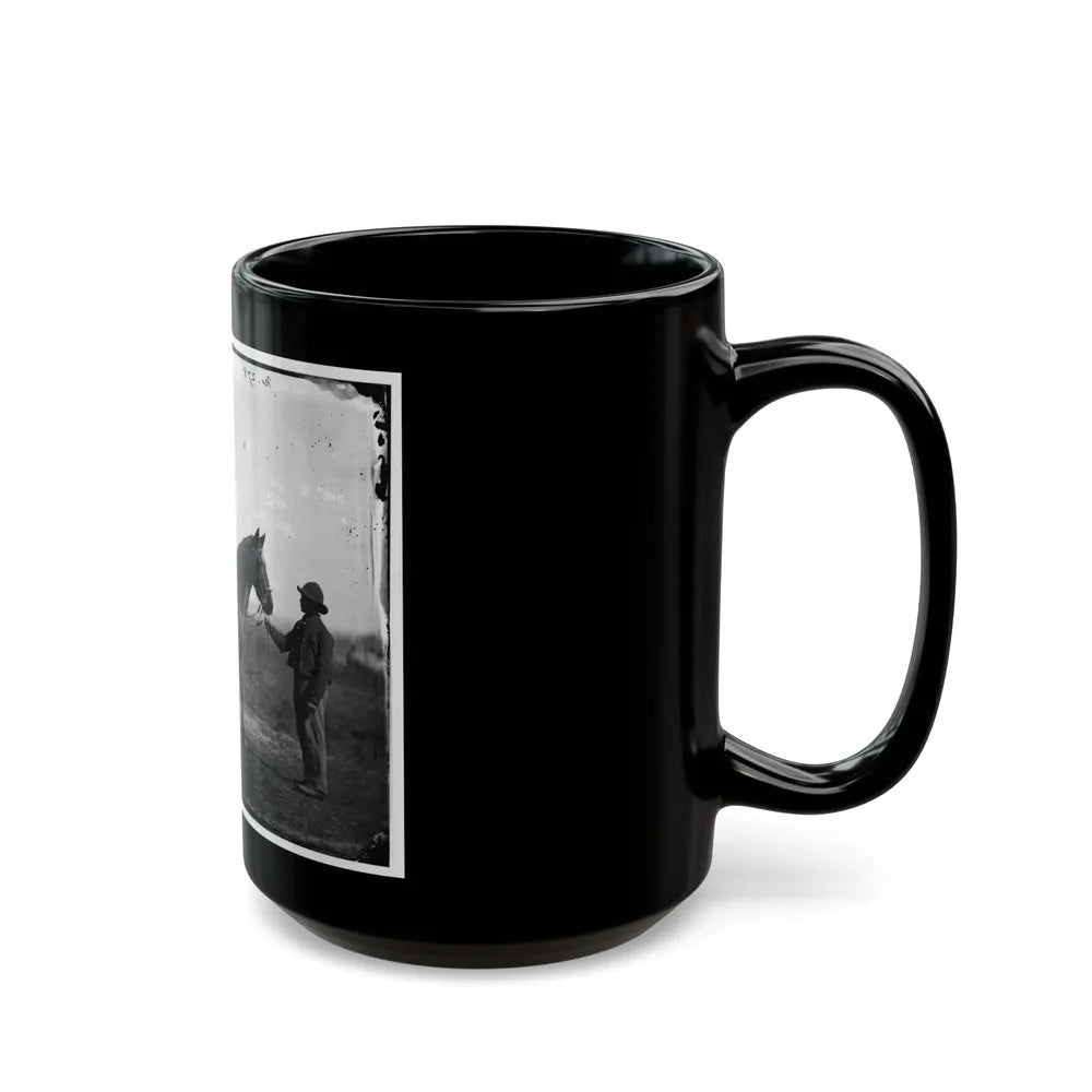 Brandy Station, Virginia. Capt. Beckwith's Horse, Headquarters, Army Of The Potomac (U.S. Civil War) Black Coffee Mug-Go Mug Yourself
