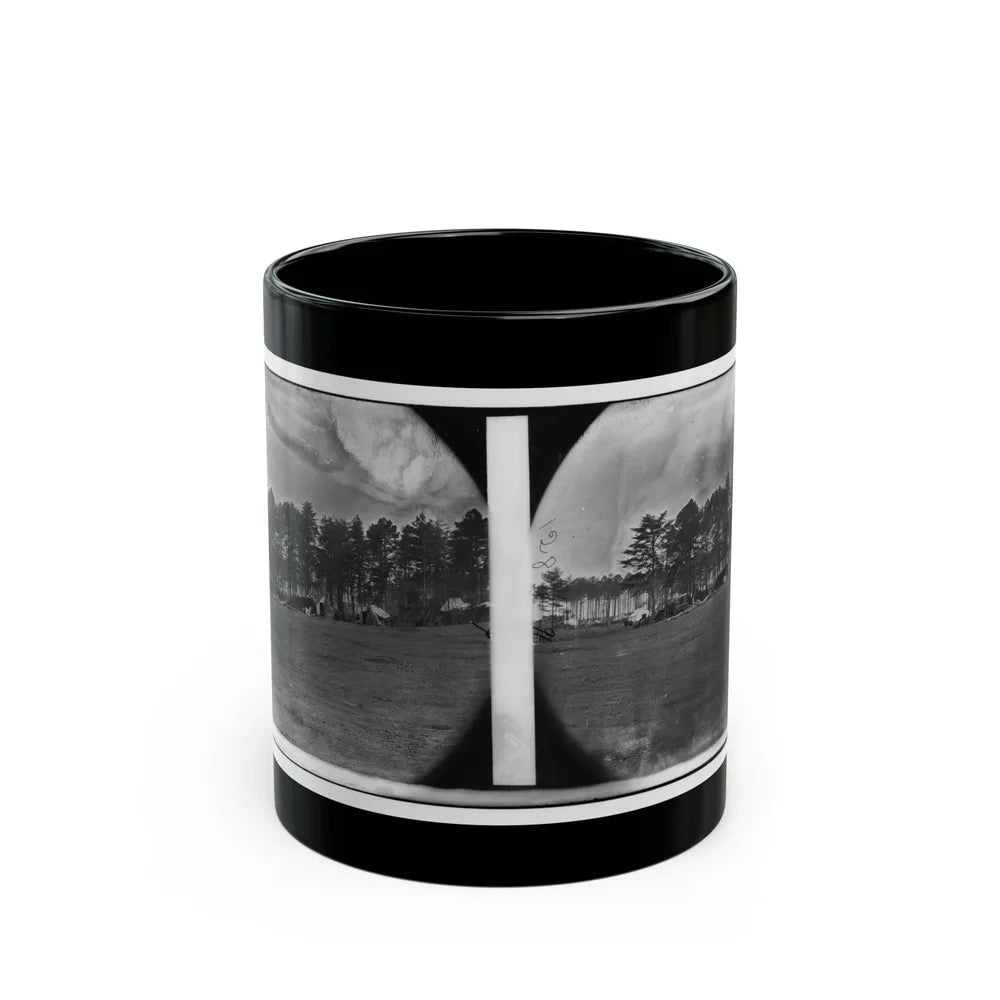 Brandy Station, Virginia. Quarters Of Capt. Clinton, C.S. Of Provost Marshals Department. Headquarters, Army Of The Potomac (U.S. Civil War) Black Coffee Mug-11oz-Go Mug Yourself