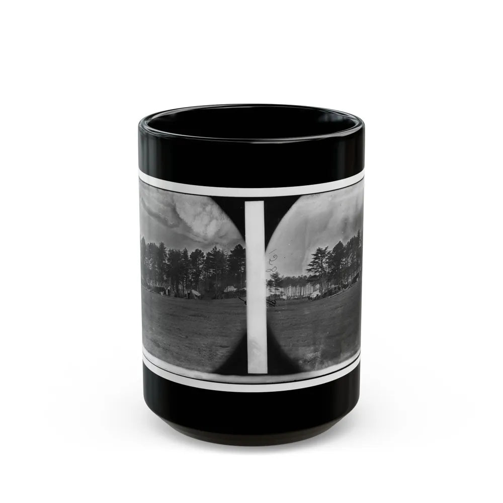 Brandy Station, Virginia. Quarters Of Capt. Clinton, C.S. Of Provost Marshals Department. Headquarters, Army Of The Potomac (U.S. Civil War) Black Coffee Mug-15oz-Go Mug Yourself