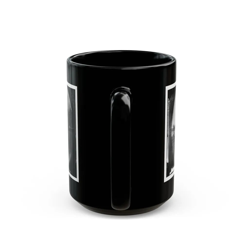 Brandy Station, Virginia. Quarters Of Capt. Clinton, C.S. Of Provost Marshals Department. Headquarters, Army Of The Potomac (U.S. Civil War) Black Coffee Mug-Go Mug Yourself