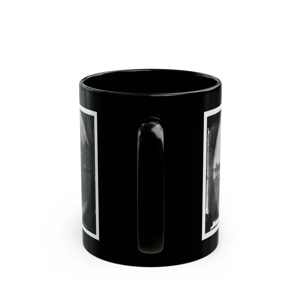Brandy Station, Virginia. Quarters Of Capt. Clinton, C.S. Of Provost Marshals Department. Headquarters, Army Of The Potomac (U.S. Civil War) Black Coffee Mug-Go Mug Yourself