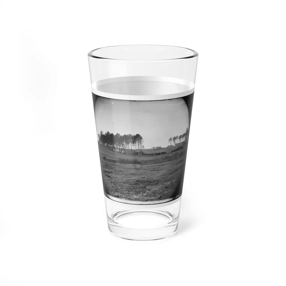 Brandy Station, Virginia. View Of Col. G.H. Sharpe's Quarters. Headquarters, Army Of The Potomac. Bull Ring In The Distance (U.S. Civil War) Pint Glass 16oz-Go Mug Yourself