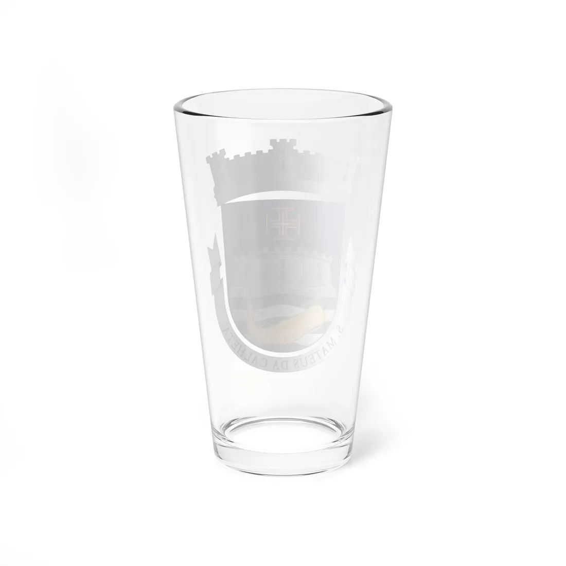Brasao-freguesia-sao-mateus (Portugal) (Coat of Arms) Pint Glass 16oz - Go Mug Yourself