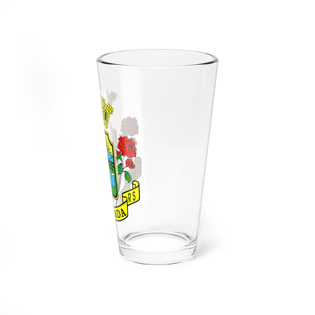 Brasão de Alvorada RS (Brazil) (Coat of Arms) Pint Glass 16oz - Go Mug Yourself