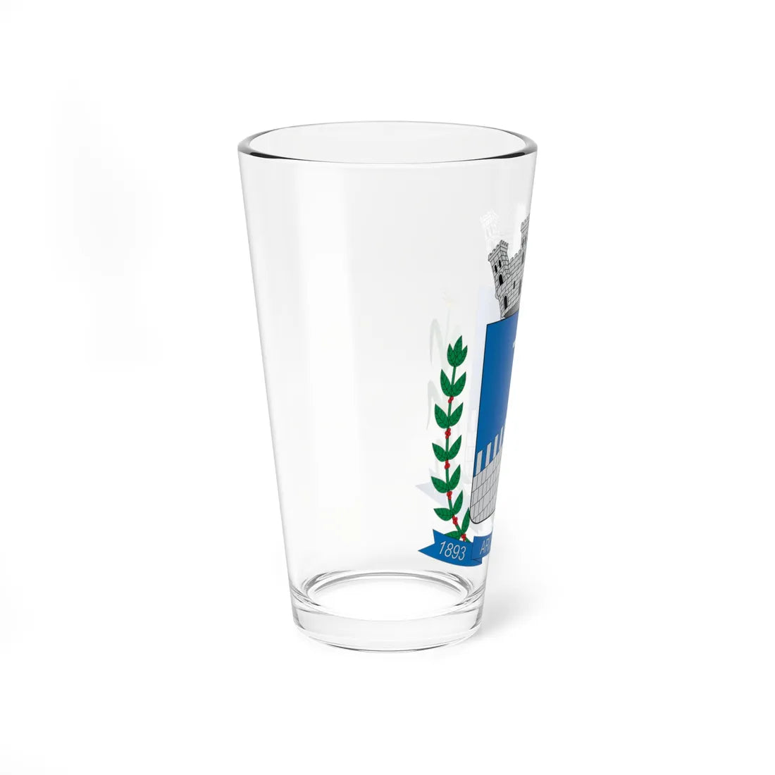 Brasão de Arceburgo - MG (Brazil) (Coat of Arms) Pint Glass 16oz - Go Mug Yourself