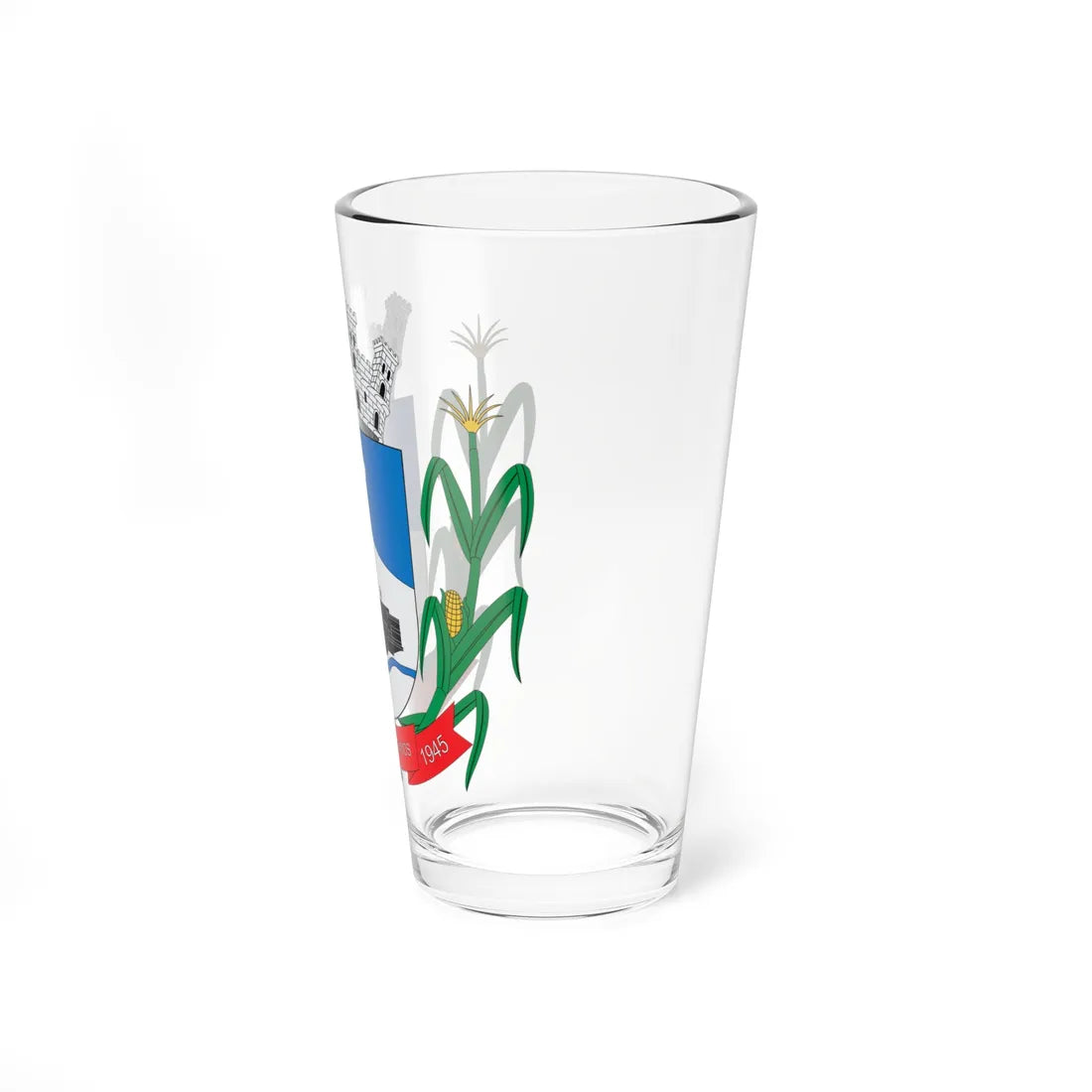 Brasão de Marcelino Ramos - RS (Brazil) (Coat of Arms) Pint Glass 16oz - Go Mug Yourself