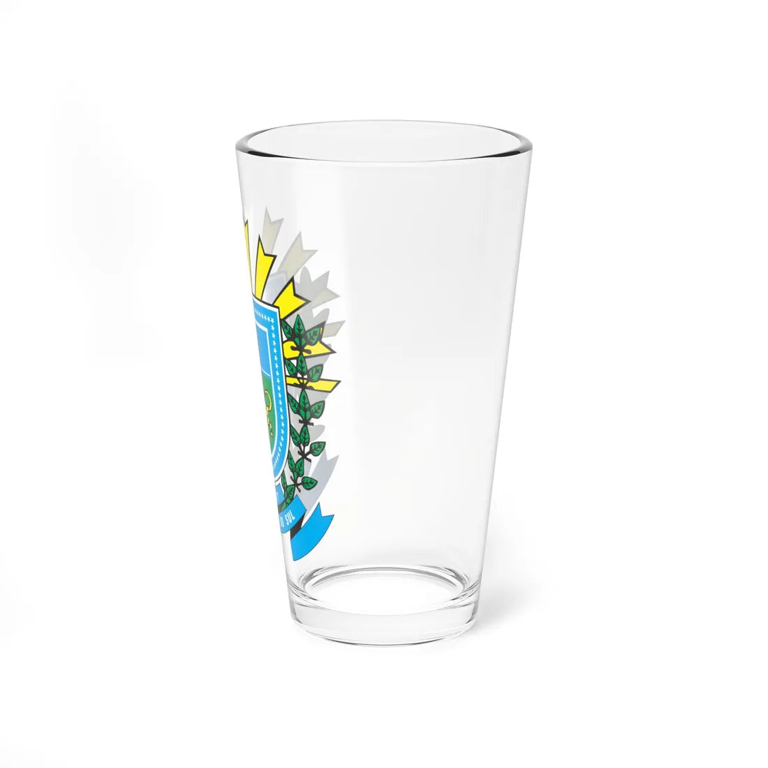 Brasão de Mato Grosso do Sul (Brazil) (Coat of Arms) Pint Glass 16oz - Go Mug Yourself