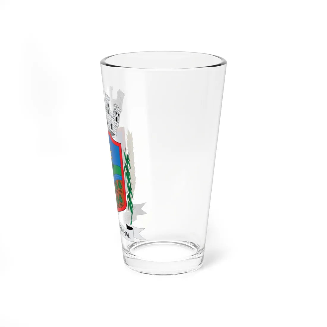 Brasão de Ribeirão do Pinhal - PR (Brazil) (Coat of Arms) Pint Glass 16oz - Go Mug Yourself