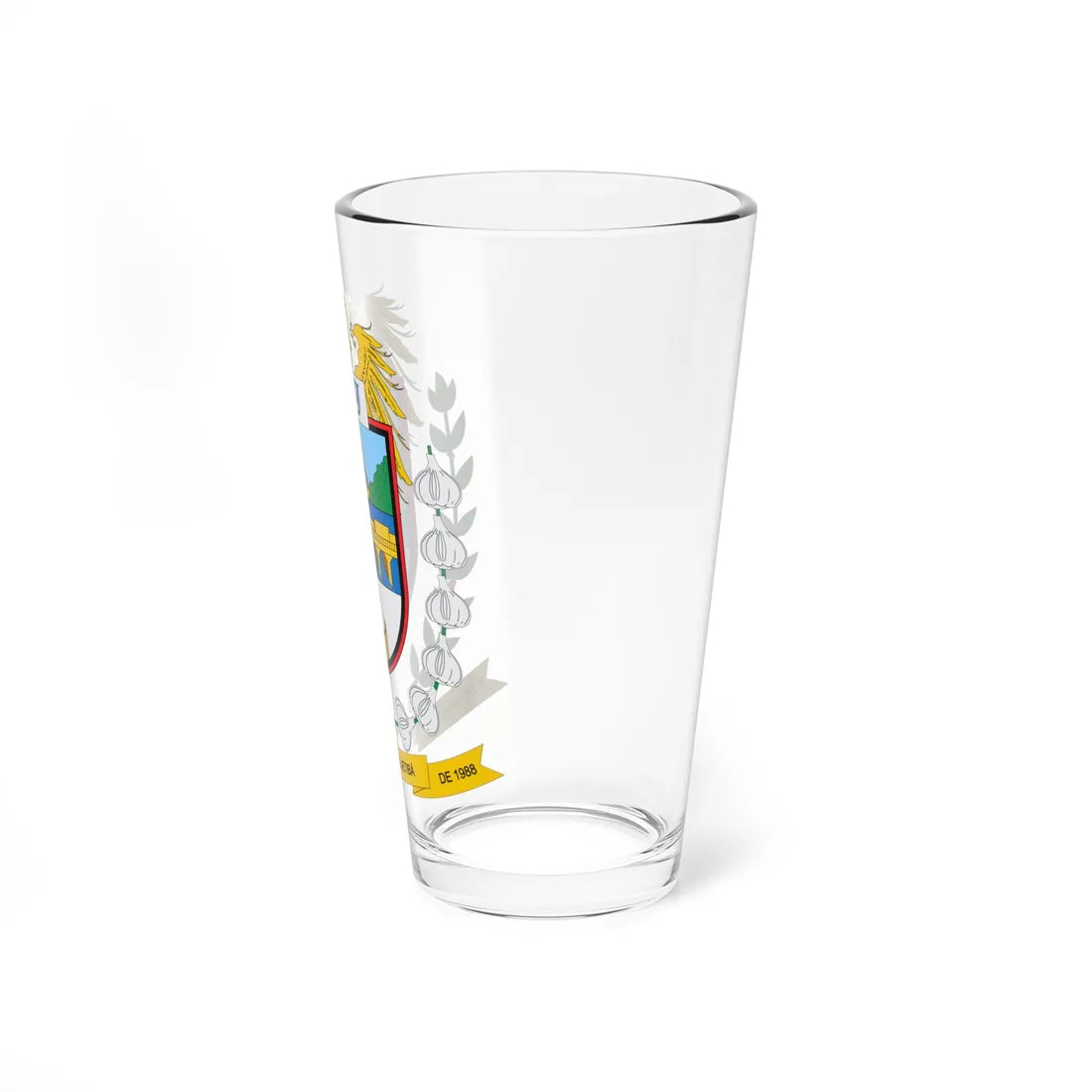 Brasão de Santa Maria de Jetibá - ES (Brazil) (Coat of Arms) Pint Glass 16oz - Go Mug Yourself