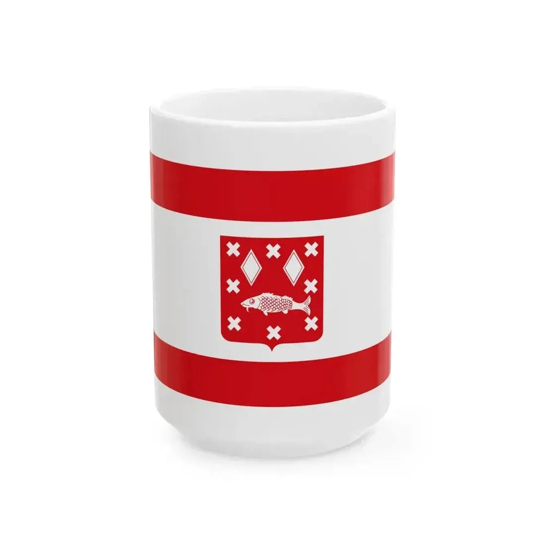 Brasschaat vlag (Belgium) White Coffee Mug 15oz - Go Mug Yourself