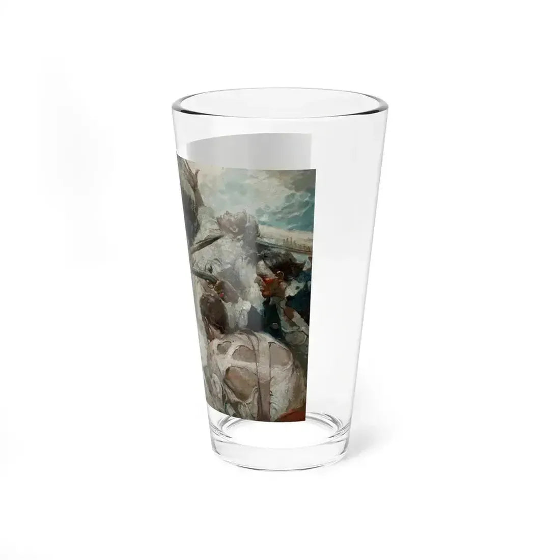 Brawn of These Lads Made the Pike a Match for a Pirate's Cutlass, 1922 (Magazine Illustration) Pint Glass 16oz - Go Mug Yourself