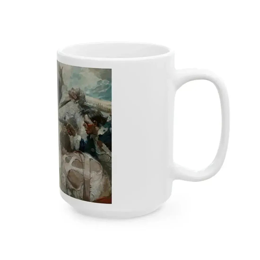 Brawn of These Lads Made the Pike a Match for a Pirate's Cutlass, 1922 - White Coffee Mug - Go Mug Yourself
