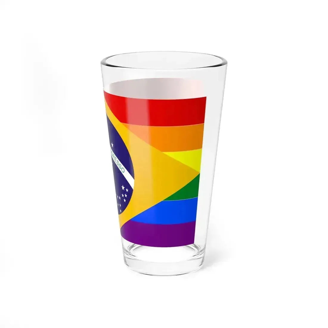 Brazil Gay flag (Brazil) Pint Glass 16oz - Go Mug Yourself