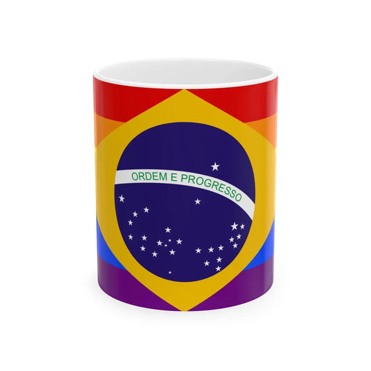 Brazil Gay flag (Brazil) White Coffee Mug 11oz - Go Mug Yourself