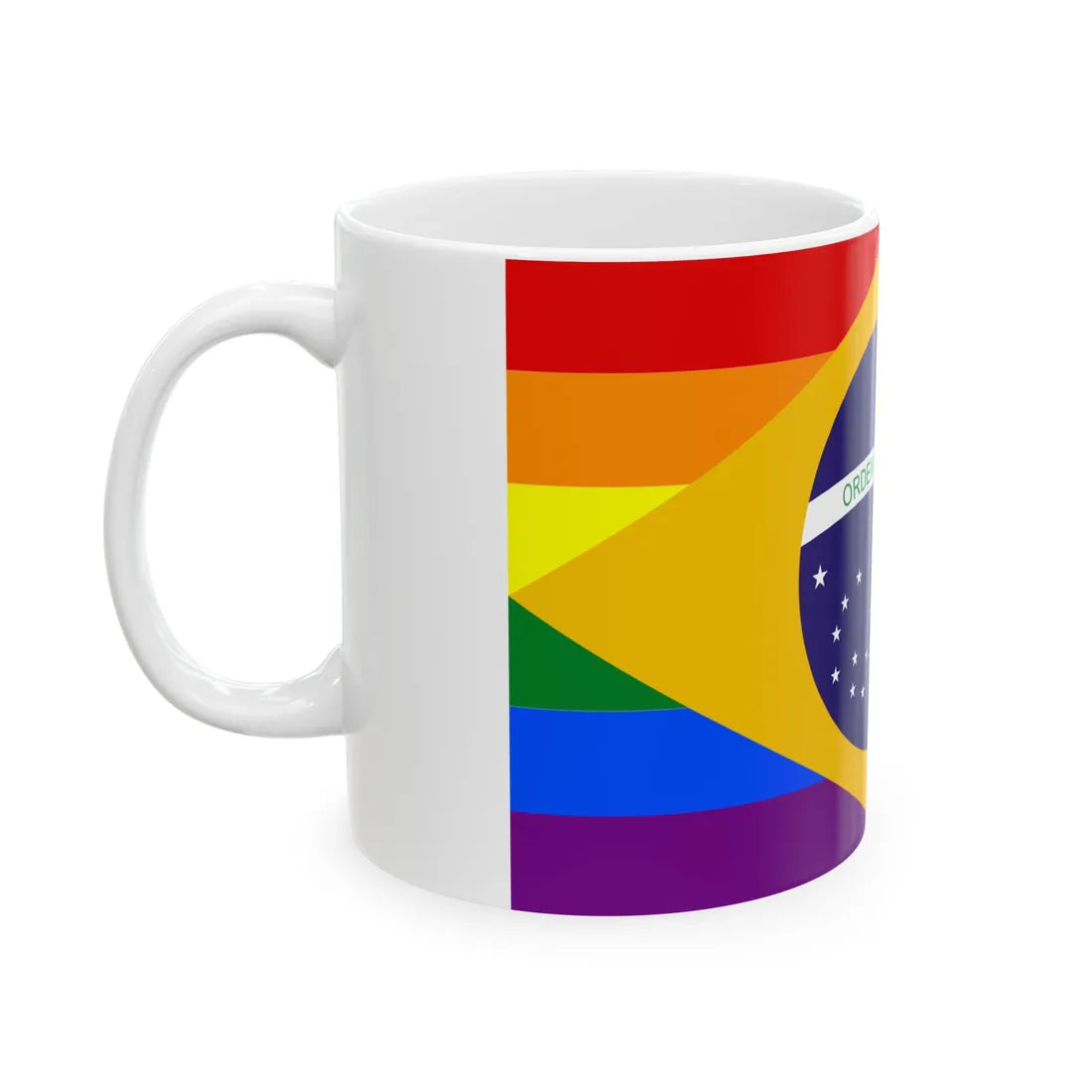 Brazil Gay flag (Brazil) White Coffee Mug - Go Mug Yourself