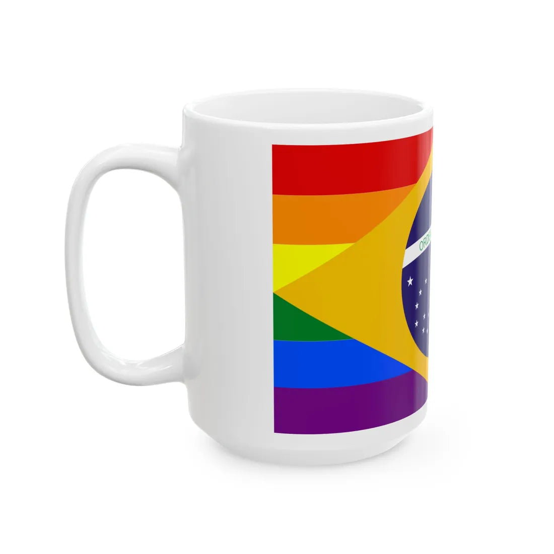 Brazil Gay flag (Brazil) White Coffee Mug - Go Mug Yourself