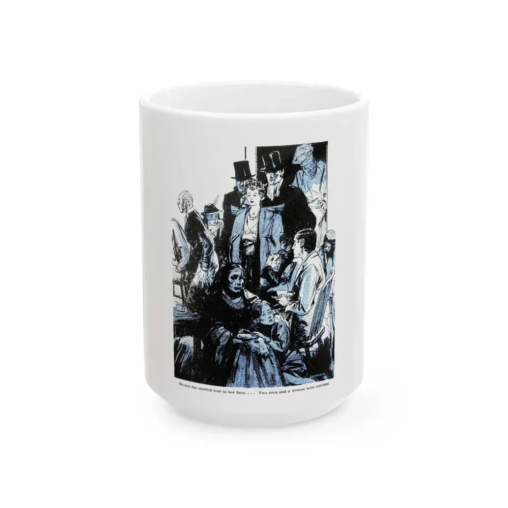 Breakfast At The Savoy, Blue Book Magazine, June 1941 - White Coffee Mug 15oz - Go Mug Yourself