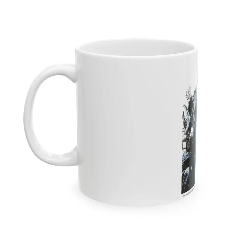 Breakfast At The Savoy, Blue Book Magazine, June 1941 - White Coffee Mug - Go Mug Yourself