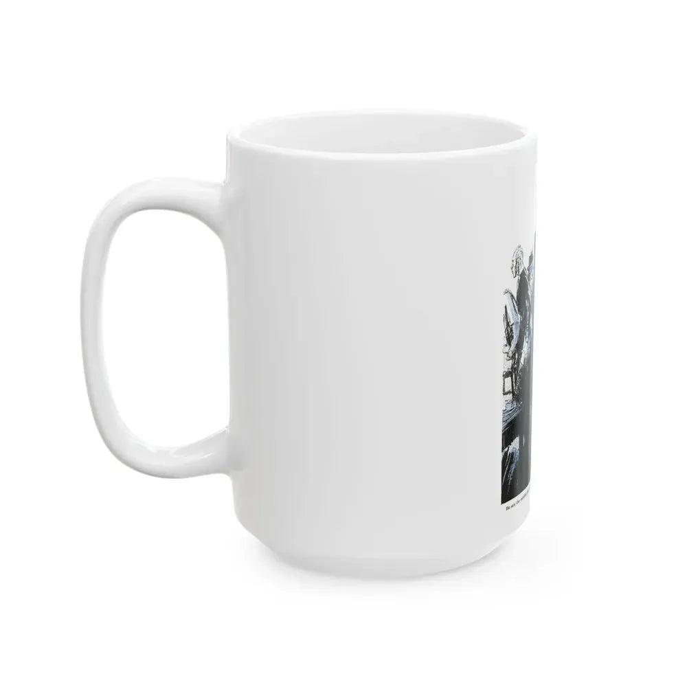 Breakfast At The Savoy, Blue Book Magazine, June 1941 - White Coffee Mug - Go Mug Yourself