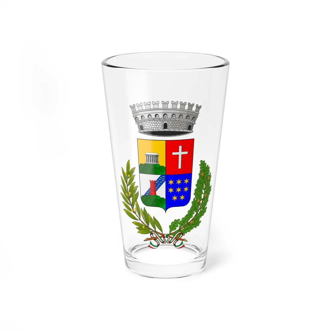 Brebbia-Stemma (Italy) (Coat of Arms) Pint Glass 16oz 16oz - Go Mug Yourself