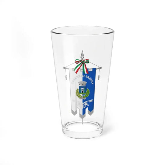 Brenna Italia-Gonfalone (Italy) Pint Glass 16oz 16oz - Go Mug Yourself