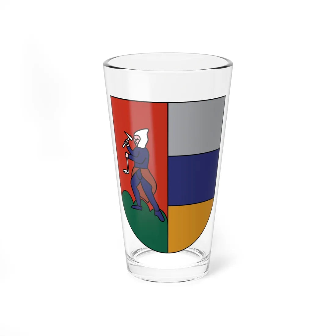 Brennero-Stemma (Italy) (Coat of Arms) Pint Glass 16oz 16oz - Go Mug Yourself