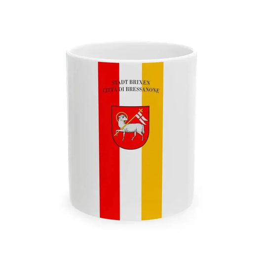 Bressanone-Bandiera (Italy) White Coffee Mug 11oz - Go Mug Yourself