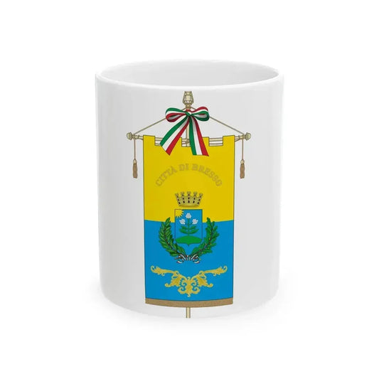 Bresso-Gonfalone (Italy) White Coffee Mug 11oz - Go Mug Yourself