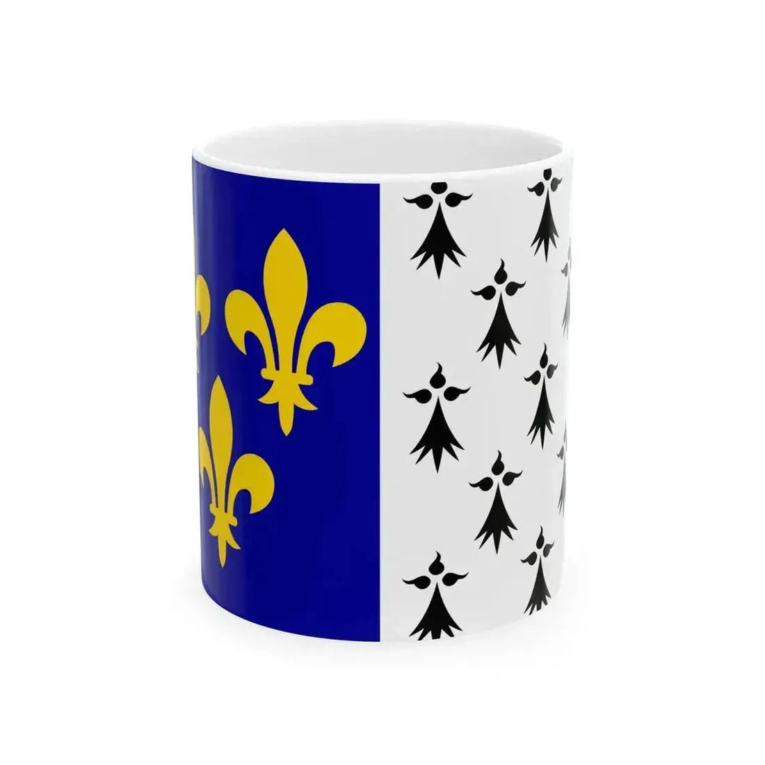 Brest flag (France) White Coffee Mug 11oz - Go Mug Yourself