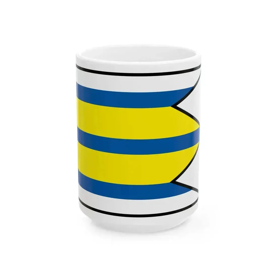 Brestovec Myjava Flag (Slovakia) White Coffee Mug 15oz - Go Mug Yourself