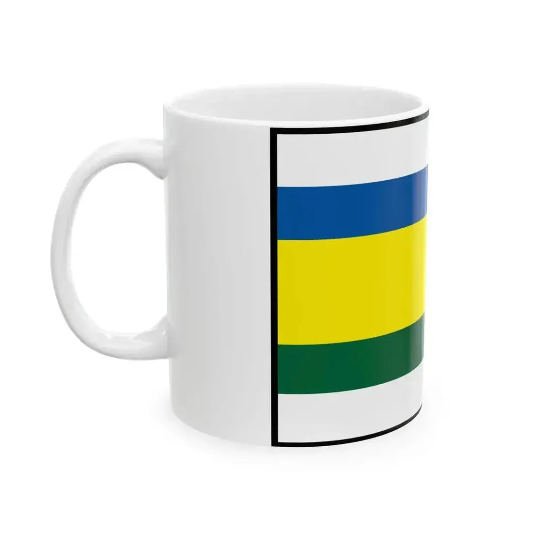 Bretejovce Presov Flag (Slovakia) White Coffee Mug - Go Mug Yourself