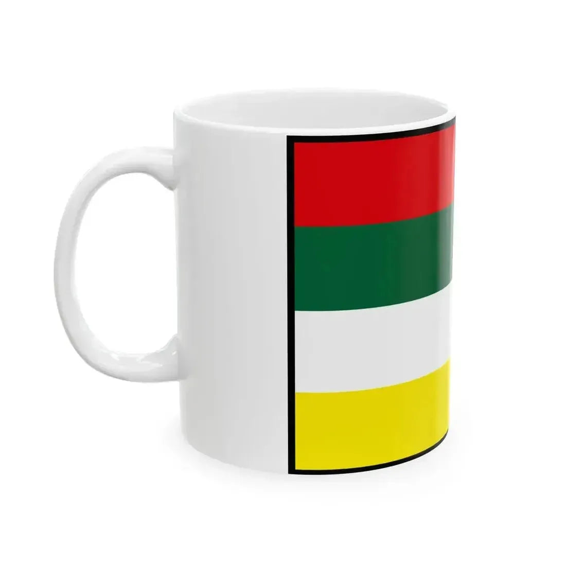 Bretka Roznava Flag (Slovakia) White Coffee Mug - Go Mug Yourself