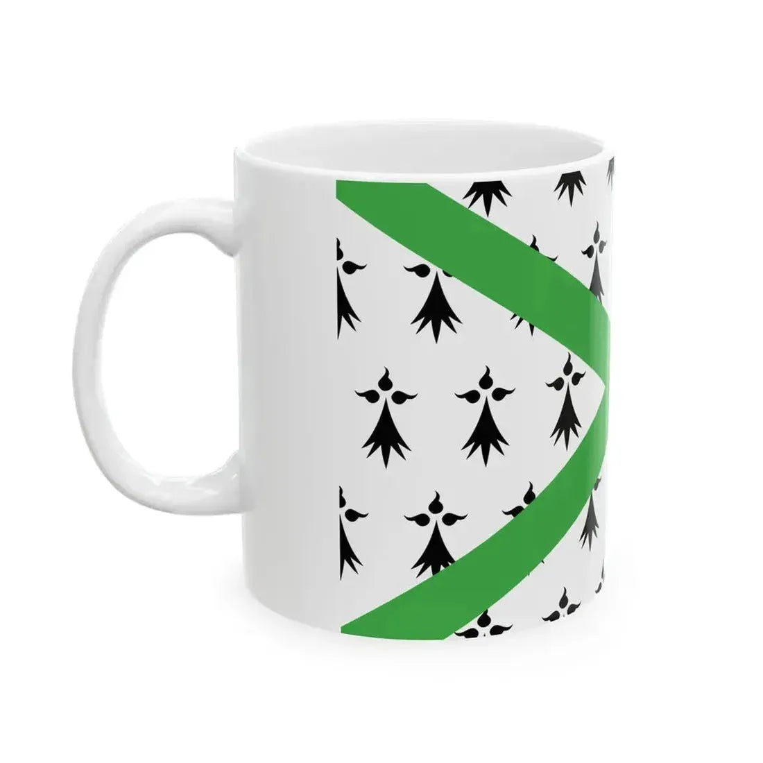 Breton Regionalist Union Flag (Belgium) White Coffee Mug - Go Mug Yourself