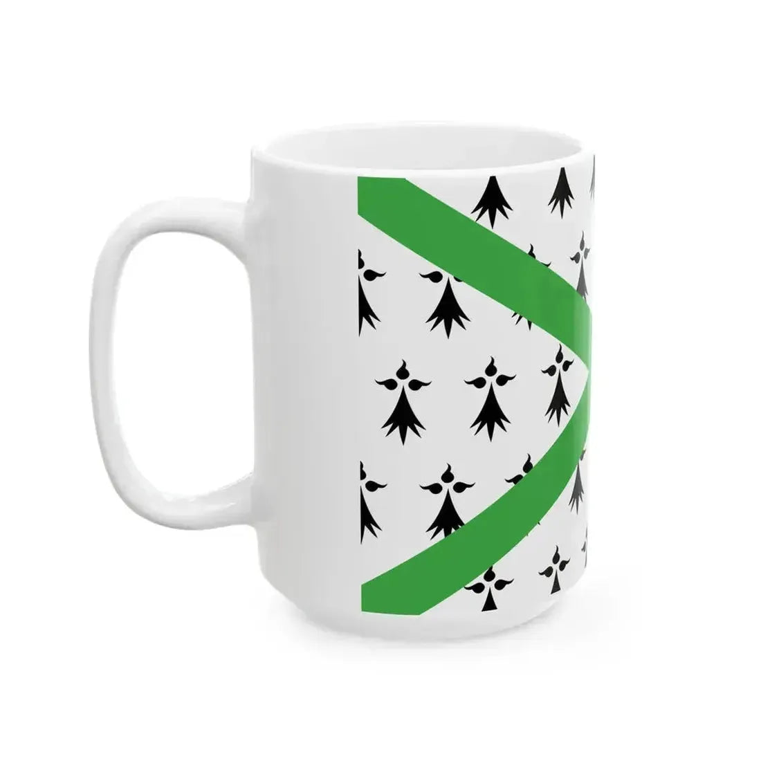 Breton Regionalist Union Flag (Belgium) White Coffee Mug - Go Mug Yourself