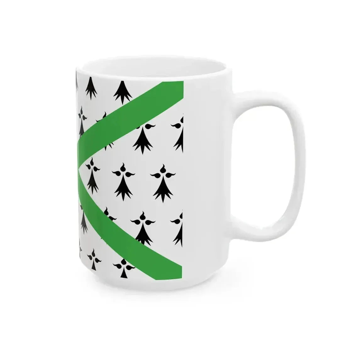 Breton Regionalist Union Flag (Belgium) White Coffee Mug - Go Mug Yourself