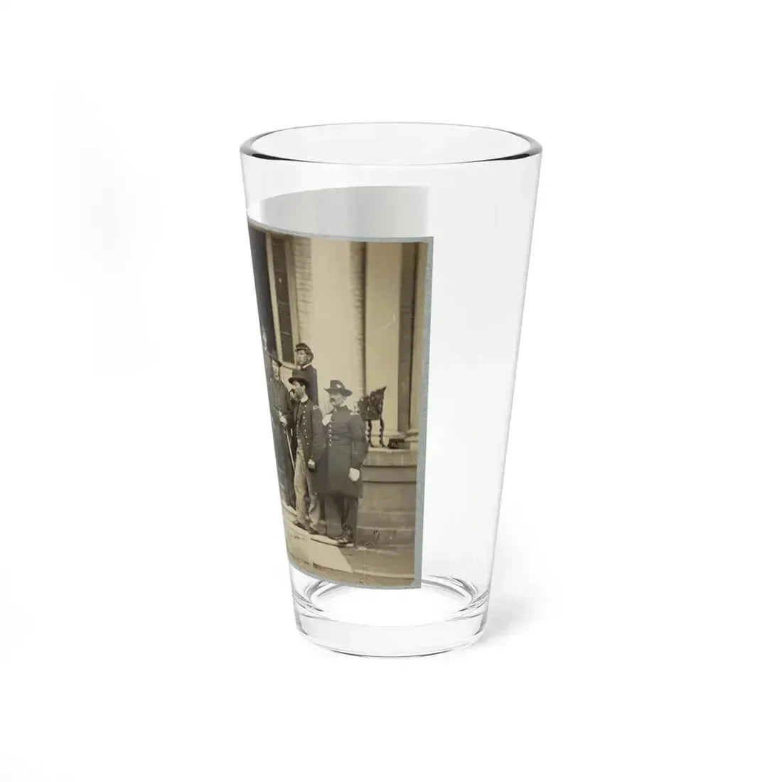 Brevet Major General Chas. Devens And Staff, Richmond, Va., April 1865 (U.S. Civil War) Pint Glass 16oz - Go Mug Yourself