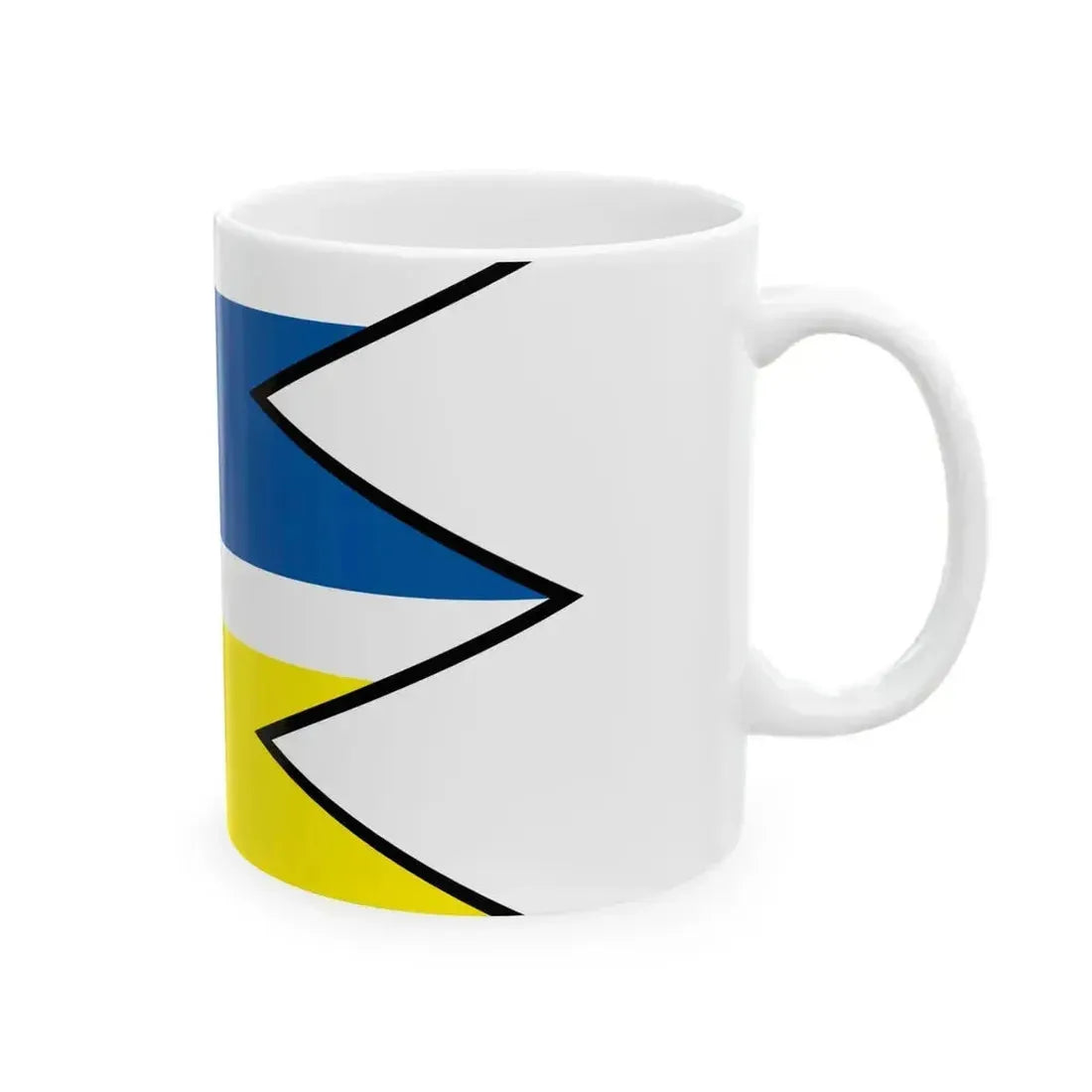 Brezany Zilina Flag (Slovakia) White Coffee Mug - Go Mug Yourself