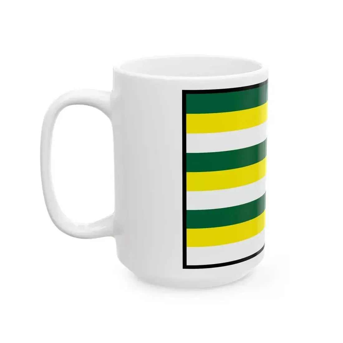 Brezina Trebisov Flag (Slovakia) White Coffee Mug - Go Mug Yourself