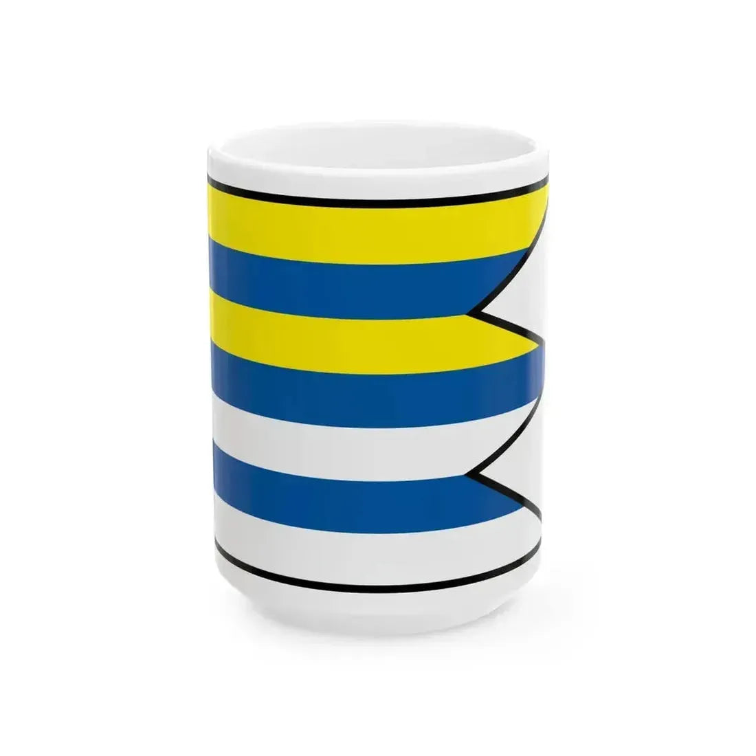 Breznicka Stropkov Flag (Slovakia) White Coffee Mug 15oz - Go Mug Yourself