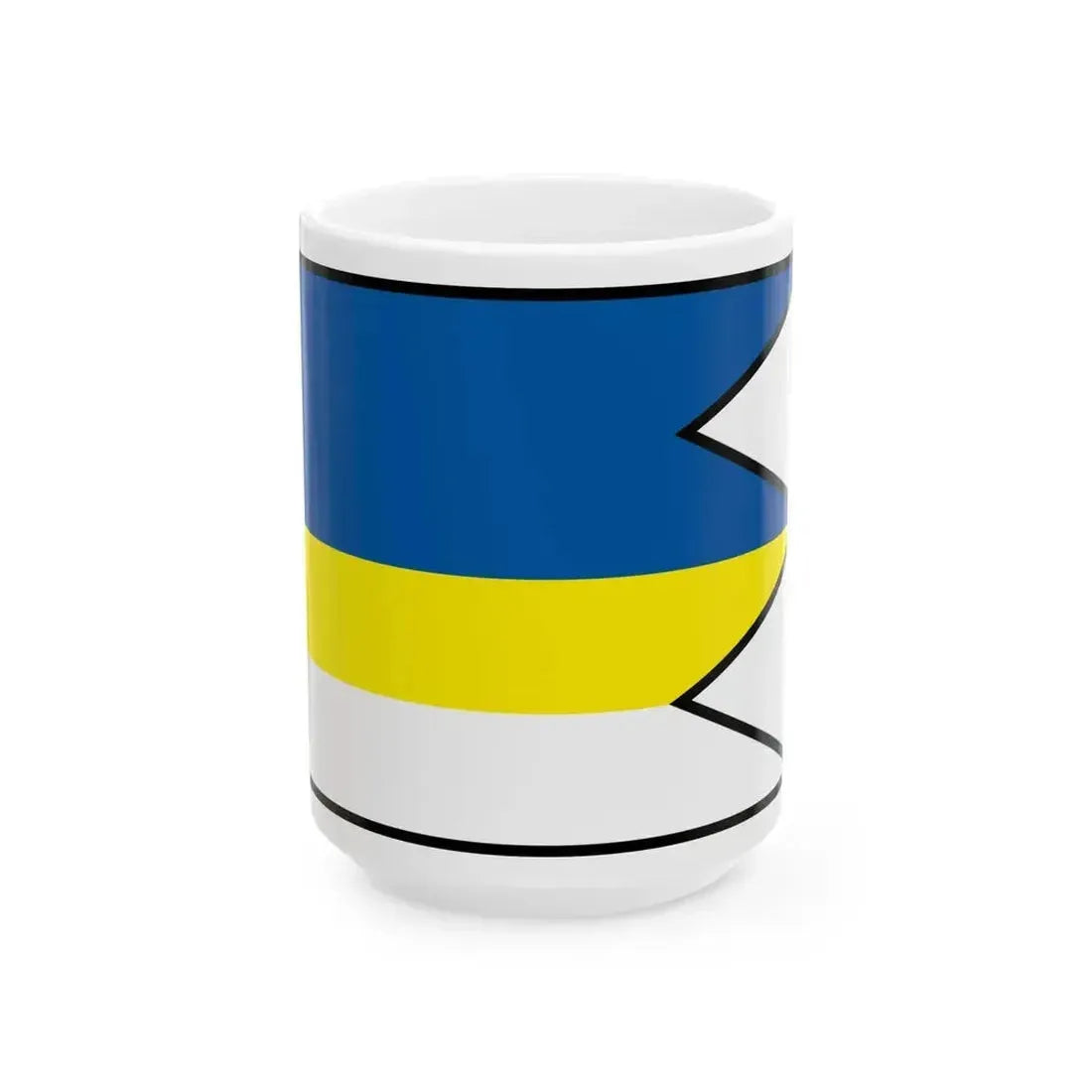 Brezovec Snina Flag (Slovakia) White Coffee Mug 15oz - Go Mug Yourself