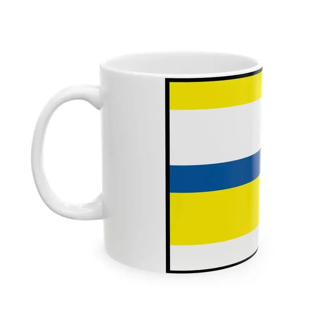 Brezovica Sabinov Flag (Slovakia) White Coffee Mug - Go Mug Yourself
