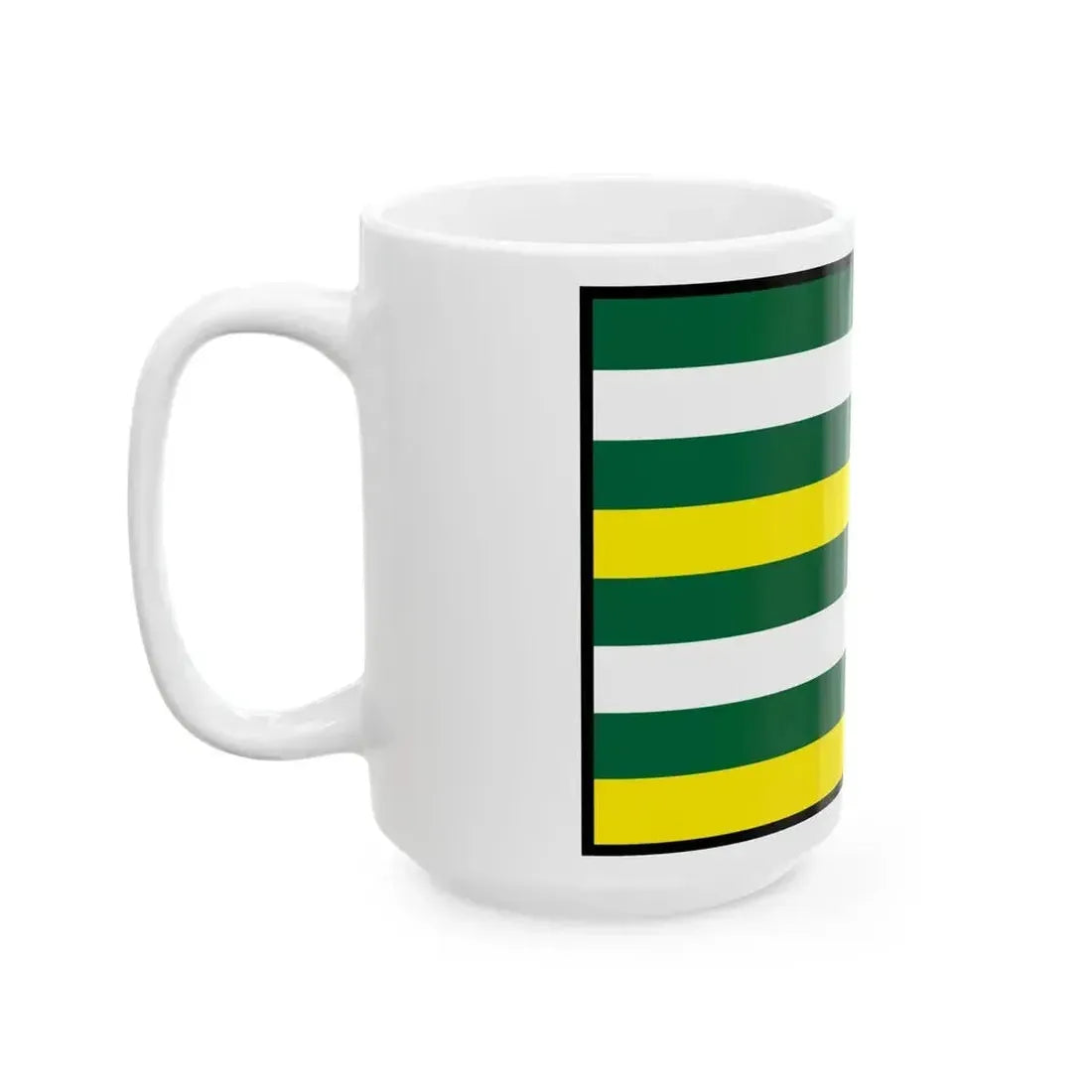 Brezovicka Sabinov Flag (Slovakia) White Coffee Mug - Go Mug Yourself