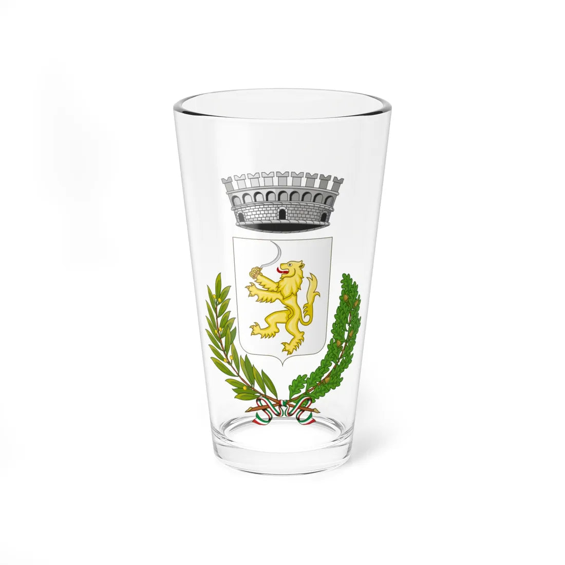Bricherasio-Stemma (Italy) (Coat of Arms) Pint Glass 16oz 16oz - Go Mug Yourself