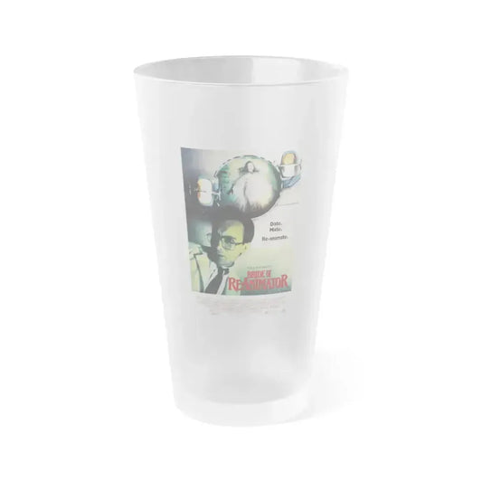 BRIDE OF RE-ANIMATOR 1990 Movie Poster - Frosted Pint Glass 16oz 16oz Frosted - Go Mug Yourself