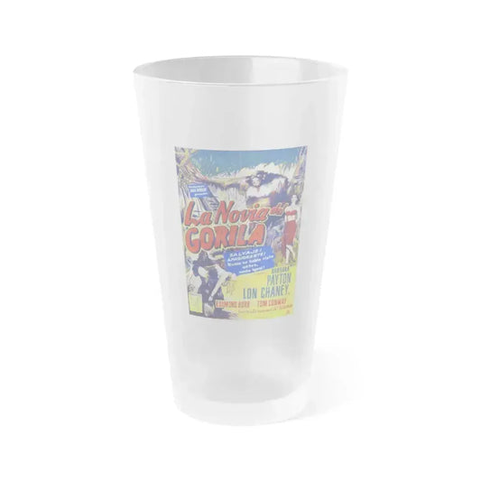 BRIDE OF THE GORILLA 1951 Movie Poster - Frosted Pint Glass 16oz 16oz Frosted - Go Mug Yourself