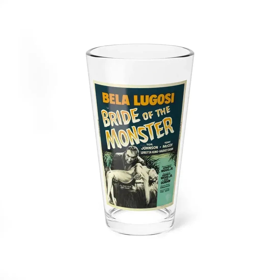 BRIDE OF THE MONSTER (2) 1955 Movie Poster - Pint Glass 16oz 16oz - Go Mug Yourself