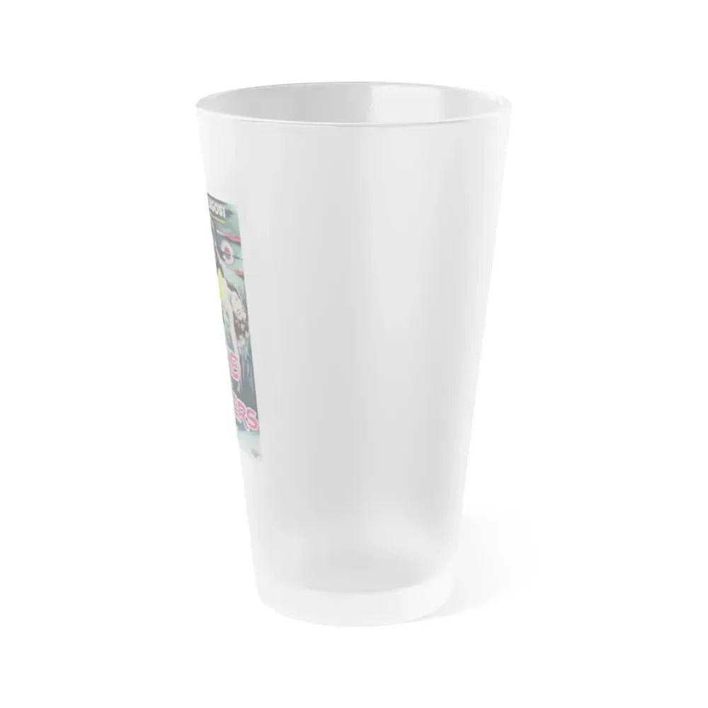 BRIDE OF THE MONSTER (GERMANY) 1955 Movie Poster - Frosted Pint Glass 16oz - Go Mug Yourself