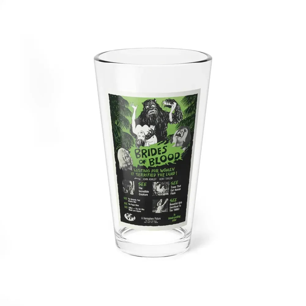 BRIDES OF BLOOD 1968 Movie Poster - Pint Glass 16oz 16oz - Go Mug Yourself