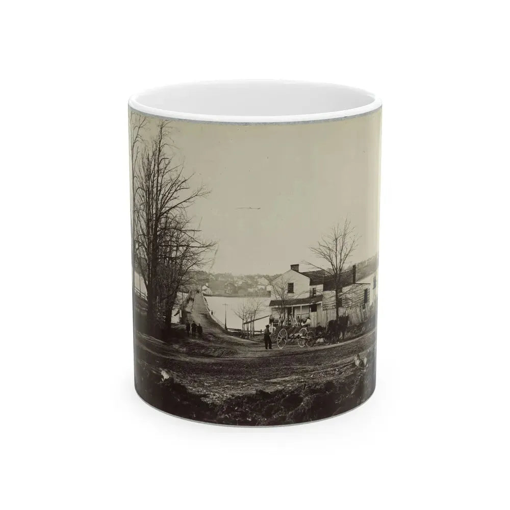 Bridge Across Eastern Branch Of Potomac River, Washington, D.C., April, 1865 (U.S. Civil War) White Coffee Mug 11oz - Go Mug Yourself