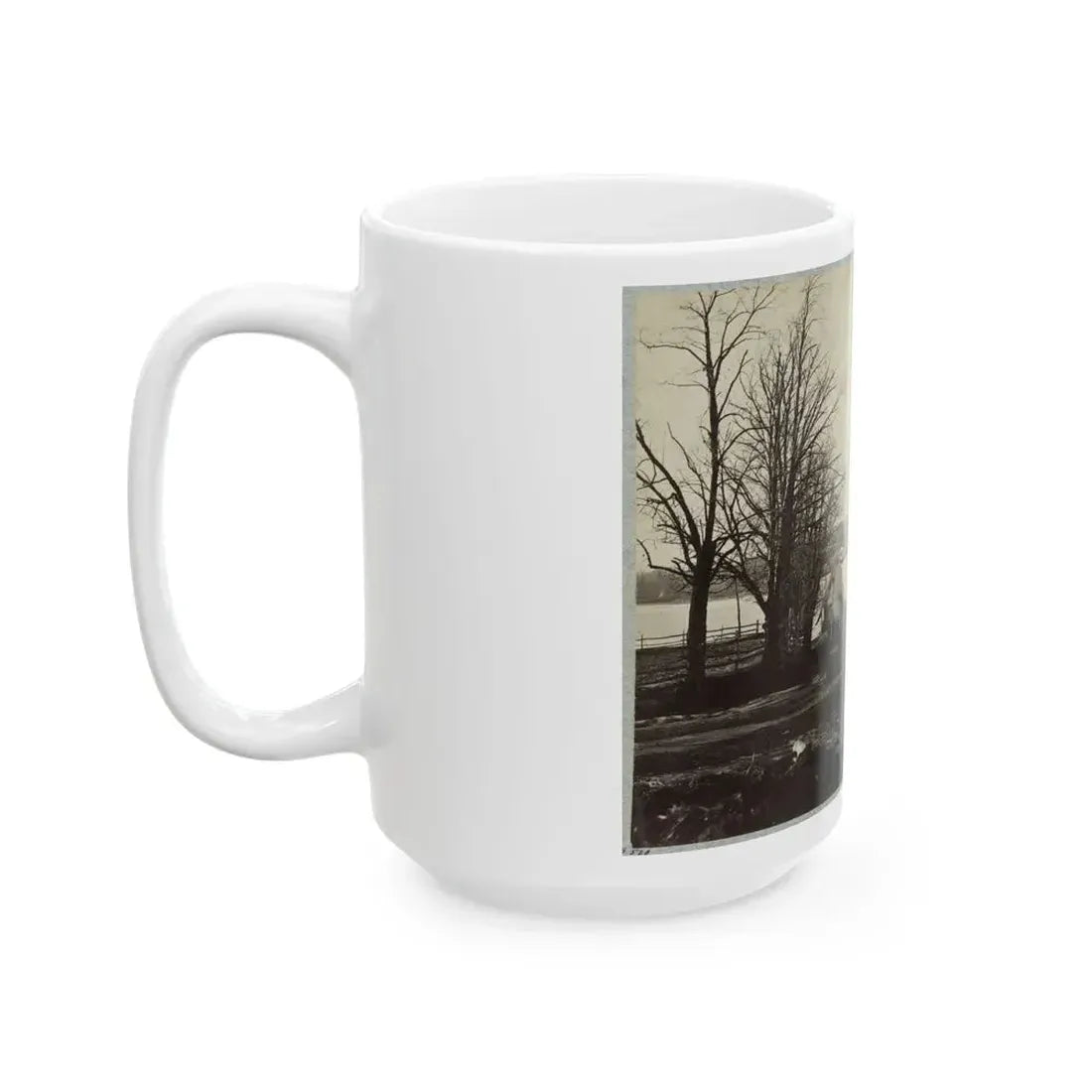 Bridge Across Eastern Branch Of Potomac River, Washington, D.C., April, 1865 (U.S. Civil War) White Coffee Mug - Go Mug Yourself